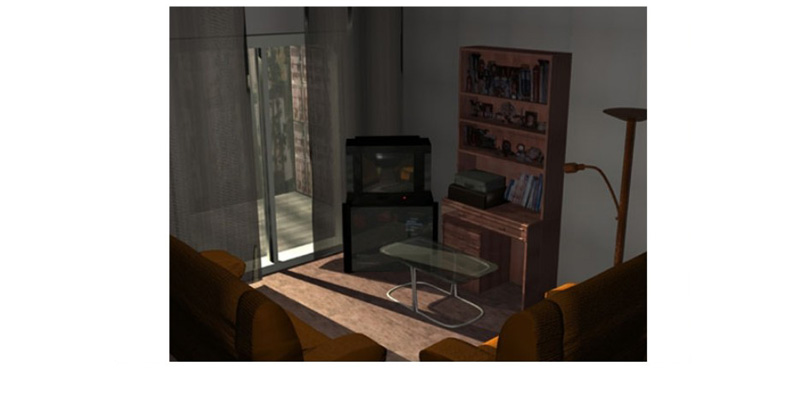 Comedor en 3D de d�a